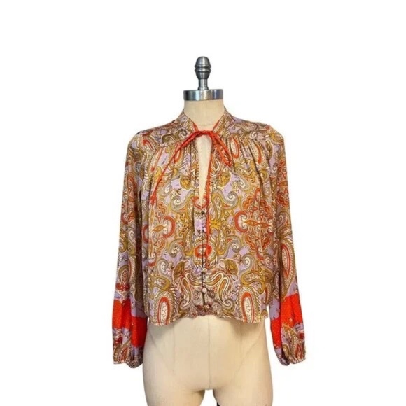 Free People Beautiful Day blouse Size XS - Picture 1 of 4